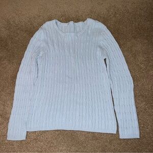 Light blue knitted sweater